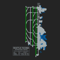 Trending Sea Seatac Seattle Airport Art 3/4 Sleeve Shirt | Artistshot