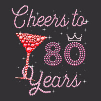 Cheers To 80 Years 80th Birthday 80 Years Old Bday Vintage Hoodie | Artistshot