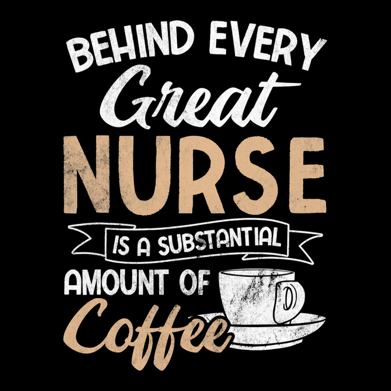 Behind Every Great Nurse Substantial Coffee Rn Nurse Graphic Youth T-shirt by Rhonda | Artistshot