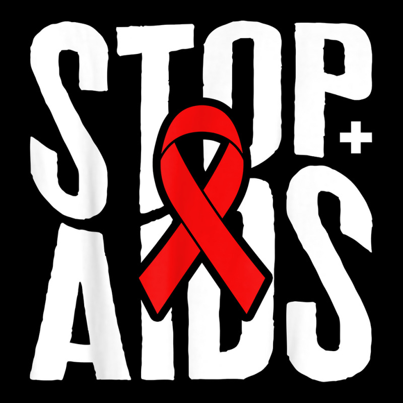 Word Aids Days Stop Aids Red Awareness Ribbon Hiv Month T Shirt Youth Jogger by deemerx8lmshare | Artistshot