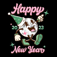 Happy Mirror Ball Happy New Year 2023 Retro Disco Holiday Graphic T-shirt | Artistshot