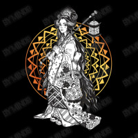 Japanese Geisha In Kimono Tokyo Floral Mandala Pocket T-shirt | Artistshot