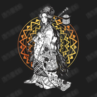 Japanese Geisha In Kimono Tokyo Floral Mandala Classic T-shirt | Artistshot