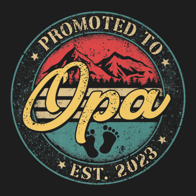 Mens Vintage New Grandpa Promoted To Opa 2023 Baby Announcement Classic T-shirt | Artistshot