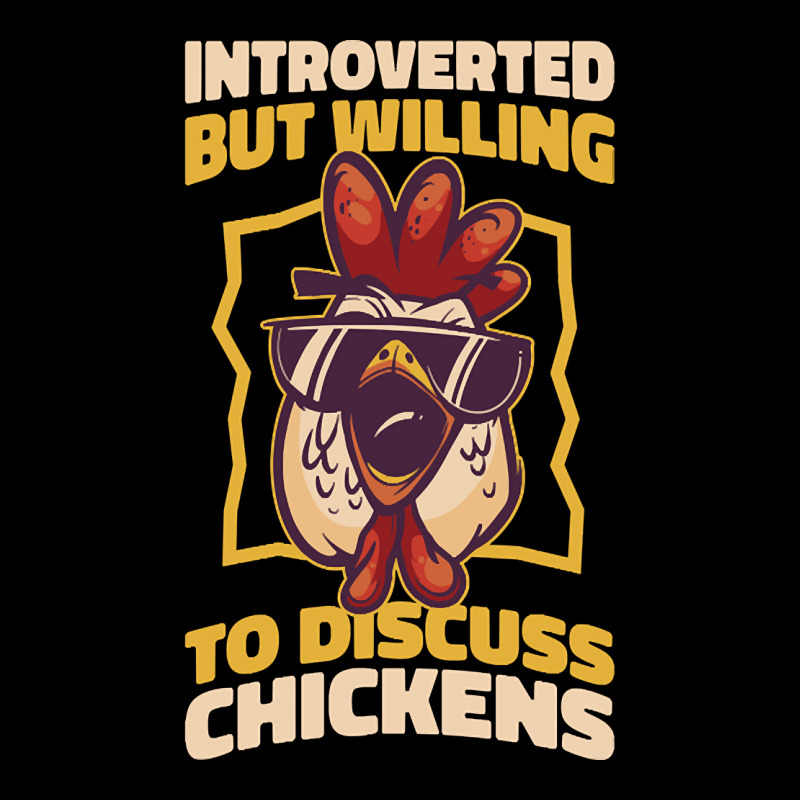 Introverted Chickens Funny Introvert Gift Women's V-Neck T-Shirt by Crews Micki | Artistshot