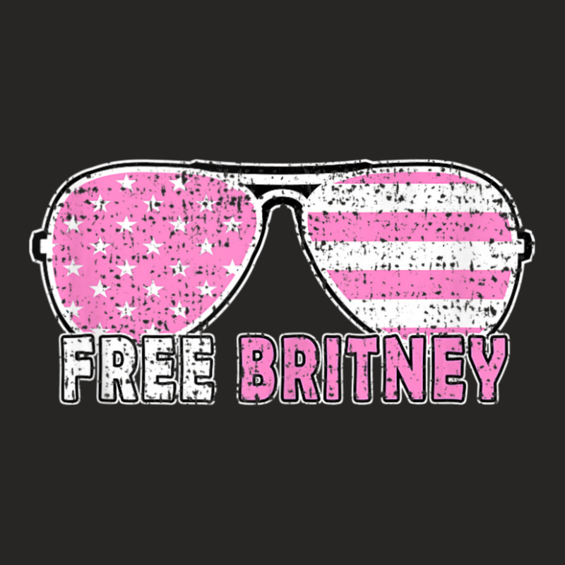 Trending Free Britney Movement Vintage Us Flag Hot (2) Ladies Fitted T-Shirt by femalesbaubles | Artistshot