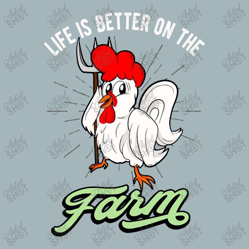 Chicken Life Is Better On The Farm Rooster Unisex Sherpa-lined Denim Jacket | Artistshot