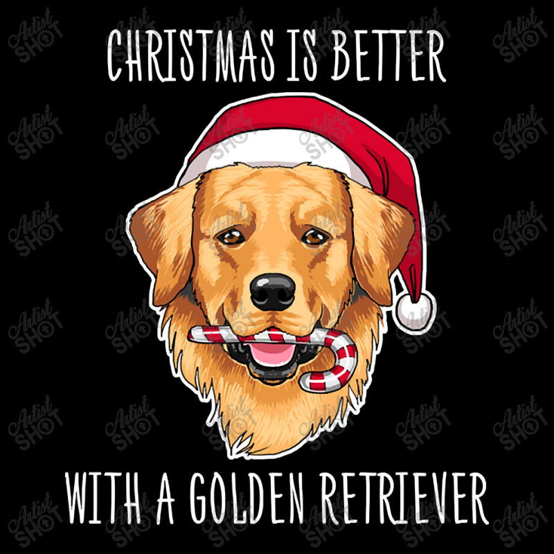 Christmas Is Better With A Golden Retriever Shirt Cute Christmas Golde V-Neck Tee by Rios Arevalo | Artistshot