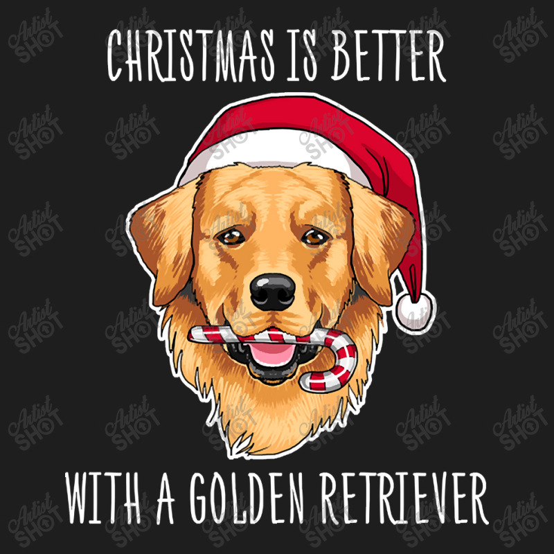 Christmas Is Better With A Golden Retriever Shirt Cute Christmas Golde Classic T-shirt by Rios Arevalo | Artistshot