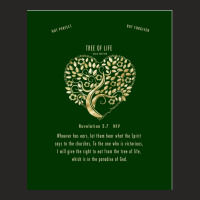 Christian Bible Verse Tree Of Life Revelation 27 3 Ladies Fitted T-shirt | Artistshot