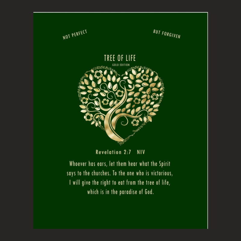 Christian Bible Verse Tree Of Life Revelation 27 3 Ladies Fitted T-Shirt by KelliBrimner | Artistshot