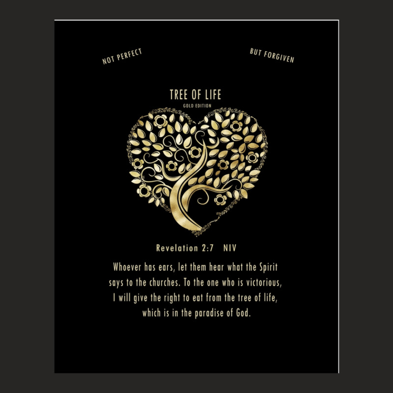 Christian Bible Verse Tree Of Life Revelation 27 6 Ladies Fitted T-Shirt by KelliBrimner | Artistshot