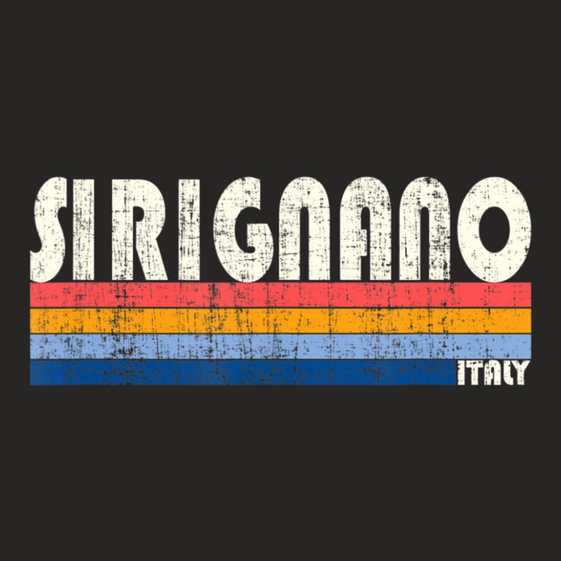 Retro Vintage 70s 80s Style Sirignano, Italy Ladies Fitted T-Shirt by hongquangd | Artistshot