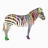 Trending Rainbow Zebra Striped Horse In Sunglasses Coffee Mug | Artistshot