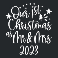 Our First Christmas As Mr Claus & Mrs Claus Est.2023 Couple Crewneck Sweatshirt | Artistshot