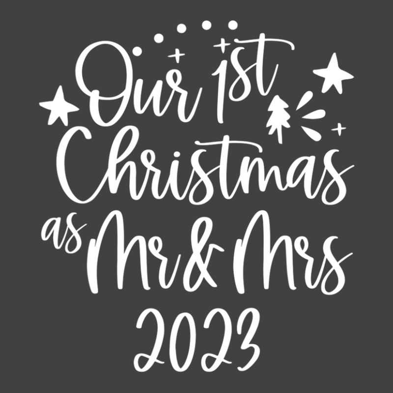 Our First Christmas As Mr Claus & Mrs Claus Est.2023 Couple Vintage T-shirt | Artistshot