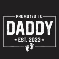 Promoted To Daddy Est. 2023 New Daddy Expect Baby Christmas T-shirt | Artistshot