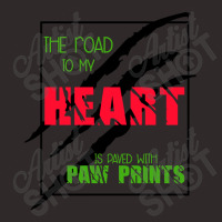 The Road To My Heart Is Paved With Paw Prints , Dogs Welcome People To Racerback Tank | Artistshot