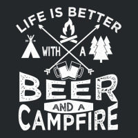 Camping Hoodie Men Women Beer Campfire Graphic Tent Crewneck Sweatshirt | Artistshot