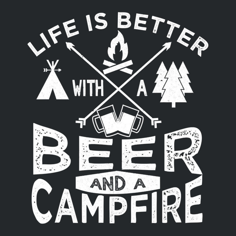 Camping Hoodie Men Women Beer Campfire Graphic Tent Crewneck Sweatshirt | Artistshot