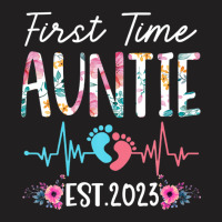 First Time Auntie 2023 Mothers Day Christmas Soon To Be Mom T-shirt | Artistshot