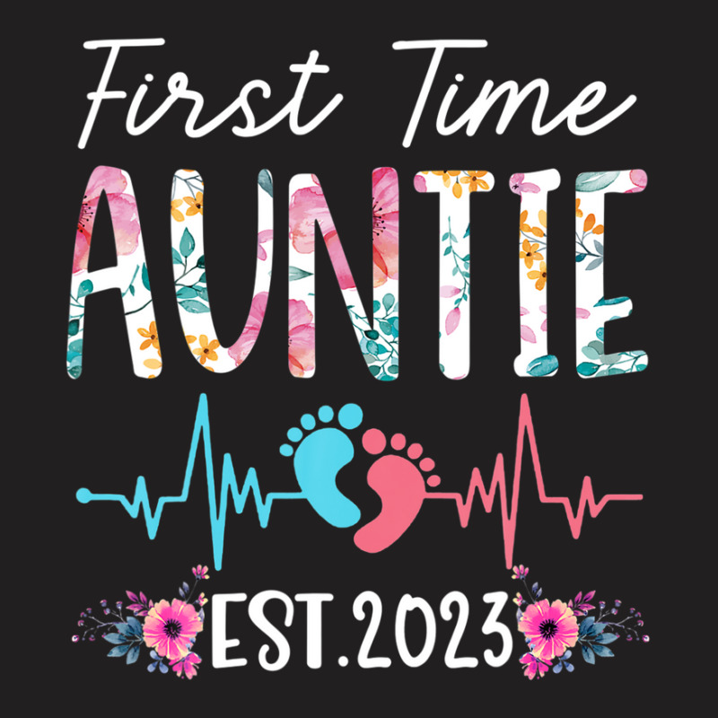 First Time Auntie 2023 Mothers Day Christmas Soon To Be Mom T-shirt | Artistshot