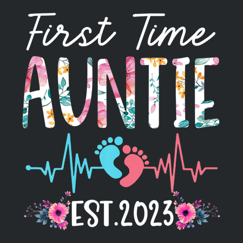 First Time Auntie 2023 Mothers Day Christmas Soon To Be Mom Crewneck Sweatshirt | Artistshot