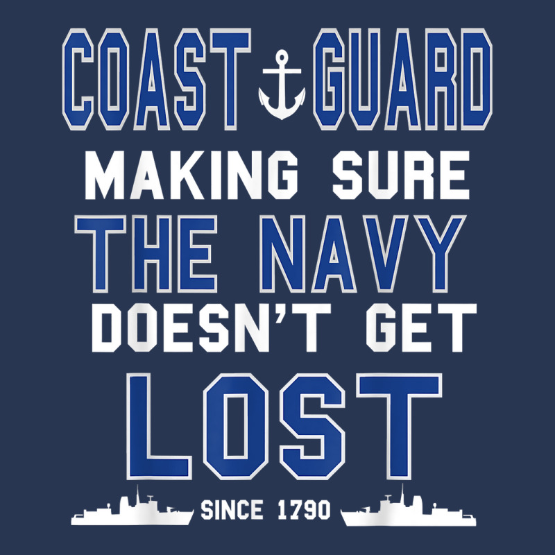 Coast Guard Making Sure The Navy Doesn't Get Lost Since 1790 Men Denim Jacket | Artistshot