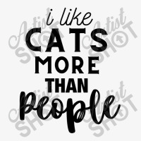 I Like Cats More Than People Ladies Fitted T-shirt | Artistshot