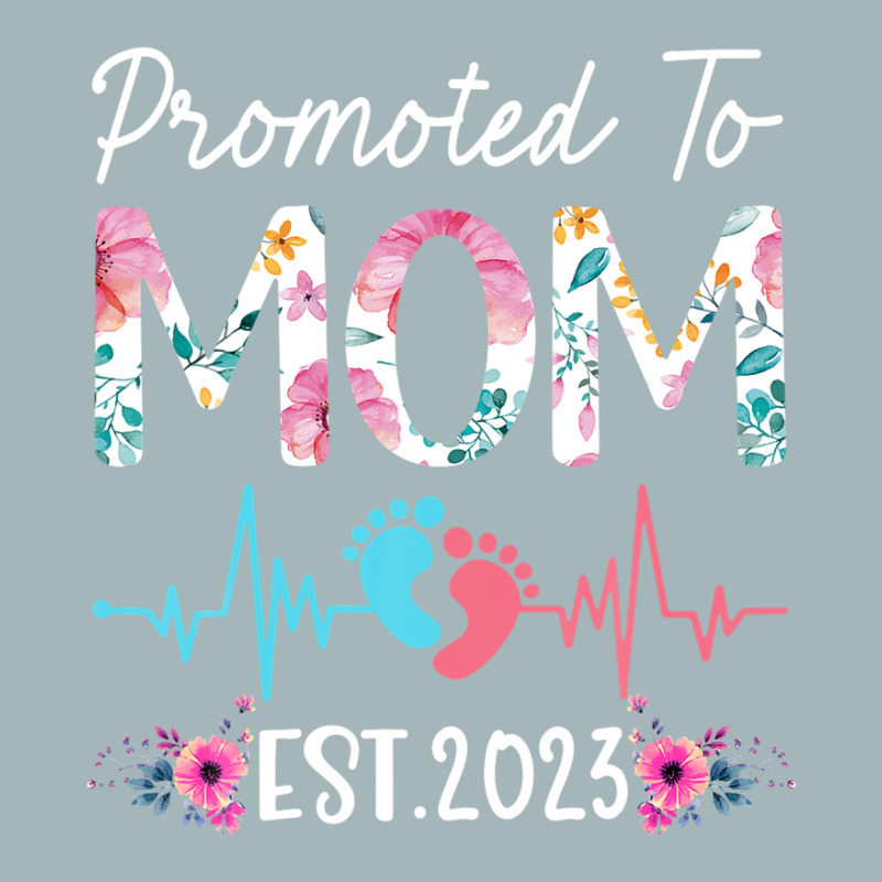 Promoted To Mom 2023 Mothers Day Christmas First Time Mom Unisex Sherpa-lined Denim Jacket | Artistshot