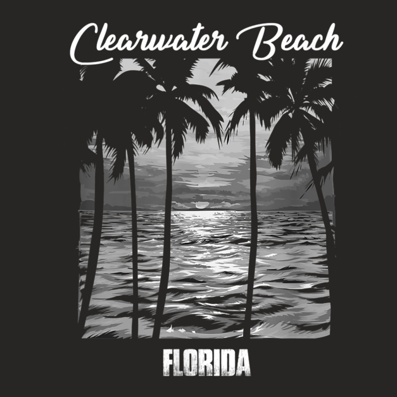 Clearwater Beach Souvenir  Florida Reminder Ladies Fitted T-Shirt by SandraMarianela | Artistshot