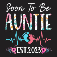 Soon To Be Auntie 2023 Mothers Day Christmas First Time Mom T-shirt | Artistshot