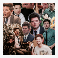 Ben Wyatt Adam Parks And Recreation Poster Ladies Fitted T-shirt | Artistshot