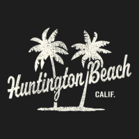 Huntington Beach California Vintage 70s Palm Trees Classic T-shirt | Artistshot