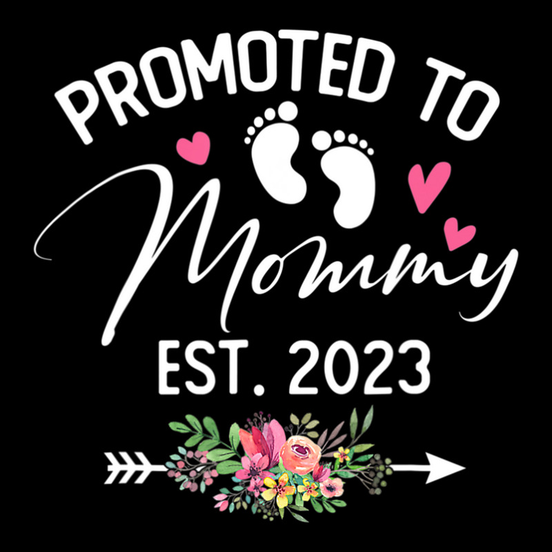 Promoted To Mommy Est 2023 Soon To Be Mom Flower Graphic T-shirt | Artistshot