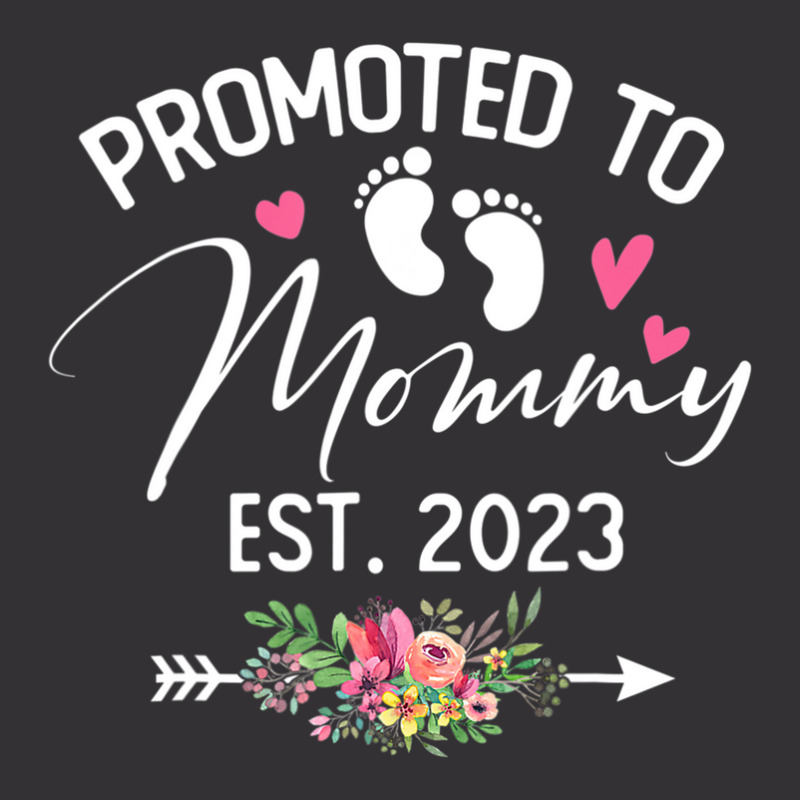 Promoted To Mommy Est 2023 Soon To Be Mom Flower Vintage Hoodie And Short Set | Artistshot