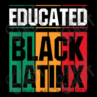 Educated Black Latinx  Afro Latina Pride Gift Shirt Cropped Hoodie | Artistshot