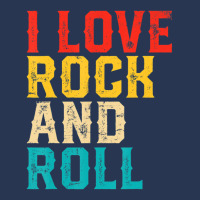 I Love Rock And Roll Distressed Rainbow 70s Retro Vintage Ladies Denim Jacket | Artistshot