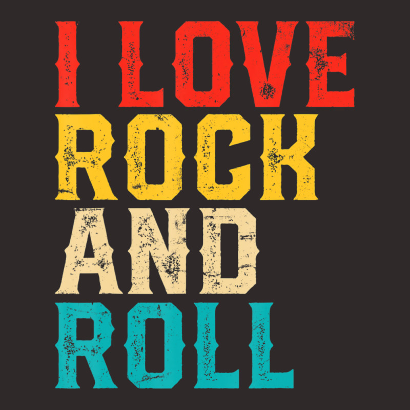 I Love Rock And Roll Distressed Rainbow 70s Retro Vintage Racerback Tank by michaelyounger19 | Artistshot