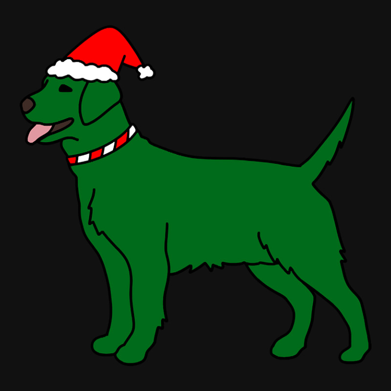 Green Christmas Dog Round Patch | Artistshot