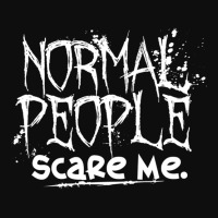 Normal People Scare Me Crop Top | Artistshot