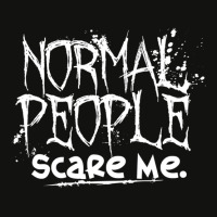 Normal People Scare Me Scorecard Crop Tee | Artistshot