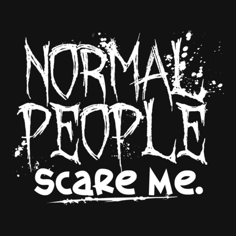 Normal People Scare Me Scorecard Crop Tee by JAYWANADAVIS | Artistshot