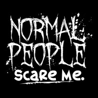 Normal People Scare Me Cropped Sweater | Artistshot