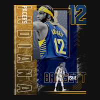 Oshae Brissett Basketball Paper Poster Pacers 2 Graphic T-shirt | Artistshot