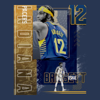 Oshae Brissett Basketball Paper Poster Pacers 2 Men Denim Jacket | Artistshot