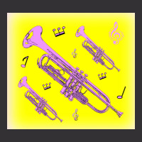 Come Blow Your Horn Lavender Trumpets Against A Canary Yellow Backgrou Vintage Hoodie | Artistshot