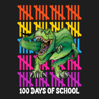 100 Days Of School T Rex For Dark Classic T-shirt | Artistshot