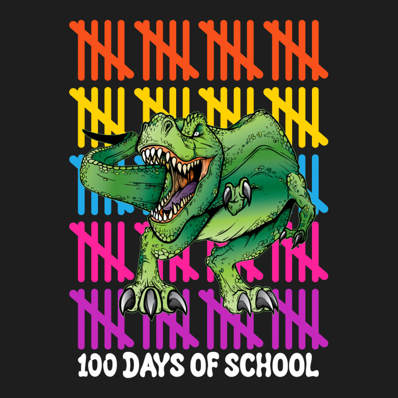 100 Days Of School T Rex For Dark Classic T-shirt | Artistshot