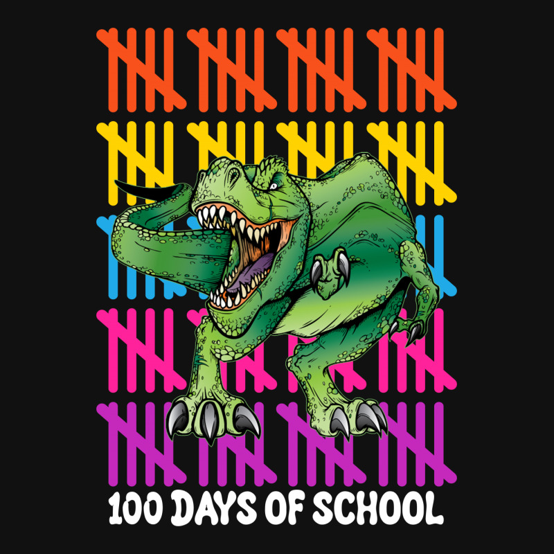 100 Days Of School T Rex For Dark Pin-back Button | Artistshot